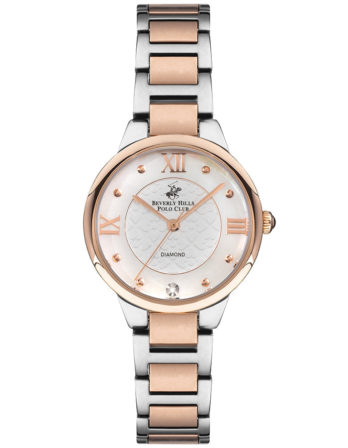 BEVERLY HILLS POLO CLUB Women's Analog White Mop Dial Watch - Premium from shopiqat - Just $39.00! Shop now at shopiqat